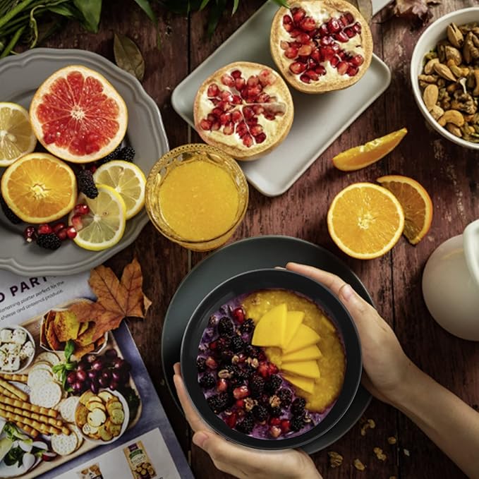 Wheat Straw Bowl Sets,6 PCS Unbreakable Big Cereal Bowl 50 OZ,Microwave and Dishwasher Safe Bowls,Large Salad Bowls for Camping,Picnic,Apartment,Dorm,RV (Classic Series)