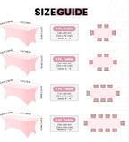 Utopia Kitchen 6FT Spandex Tablecloth [2 Pack, Pink] 200 GSM Stretch, Fitted, Washable and Wrinkle Resistant Table Cloth Rectangle Cover for Trade Shows, Wedding, Parties [72Lx30Wx30H Inch]