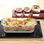 HARIO HPND-85-BK Heat Resistant Glass, Pound Shape, 28.9 fl oz (850 ml), Buono Kitchen Au Gratin Dish, Made in Japan