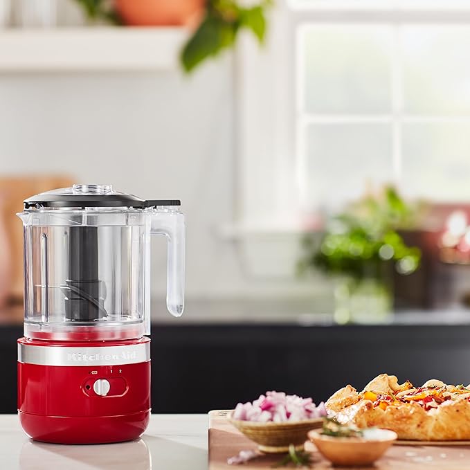 KitchenAid Cordless 5 Cup Food Chopper - KFCB519, Empire Red