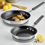 Silicone Trivet Mats, 2 Sizes 7 & 9 Inch Heat Resistant Silicone Hot Pads Pot Holders for Kitchen - Trivets for Hot Dishes, Multipurpose Non-Slip Heat Resistant Mat, Spoon Holder, Drying Mat(Gray)