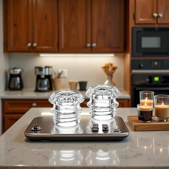 Clear Glass Replacement Top for Coffee Percolators - Transparent Knob Lid Compatible with Coffee Pots and Espresso Machines, Durable Brewing Accessories for Coffee Maker Parts
