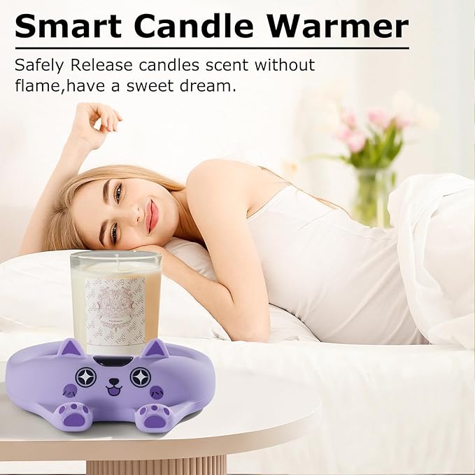 PUSEE Coffee Mug Warmer with Auto Shut Off, 3 Temp Control, Candle Warmer Plate, Enjoy Warm Coffee & Tea, Gifts for Women & Men