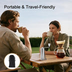 Manual Coffee Grinder, Hand Coffee Grinder, Metal Body and Magnetic Handle,Five star Stainless Steel Conical Burr Portable Coffee Grinders for Home Use