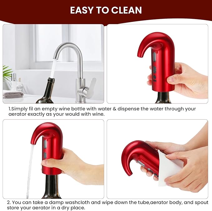3-in-1 Electric Wine Aerator, Decanter & Dispenser Set – USB Rechargeable Automatic Wine Pourer, Ideal Gift for Wine Lovers