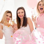 50 Pcs Bow Drink Stirrer, Reusable Acrylic Cocktail Stirrers, 15 cm / 6 in Pink Bow Swizzle Stir Sticks for Cocktails Coffee Bachelorette Party Wedding Festival Decoration