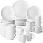 BTaT- White Dinner Plates, 10.5 inch, Set of 12, White Plates, White Dinner Plates Bulk, White Plate Set, Plates, Dinner Plates, Plates Set, Restaurant Dishes, White Porcelain Dinner Plates