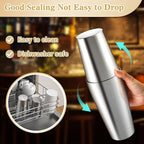 Mixology Bartender Kit, 2-Piece Stainless Steel Cocktail Shaker Set, Bar Set with 20oz & 26oz Mixed Drink Shaker, Cocktail Tin
