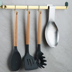 Matte Silver Spoon Rest, Stainless Steel Spoon Holder for Stove Top, kitchen utensils Holder for Ladles, Tongs, Spatula, Stove Spoon Holder, Pot Lid Holder, Dishwasher Safe (1PC-9.5 Inch)