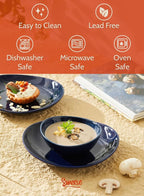 Sweese Porcelain Bowls Set - 5 Inch, 10 oz, Assorted Colors, Set of 6, Microwave Dishwasher Safe for Desserts, Soups