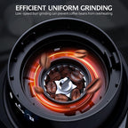 Burr Coffee Grinder Electric, Coffee Bean Grinder with 60 Adjustable Grind Settings for Home Use, Espresso Grinder with 60s Precision Timer & 1-8 Cup, Anti-static, Stainless Steel, Black(updated)