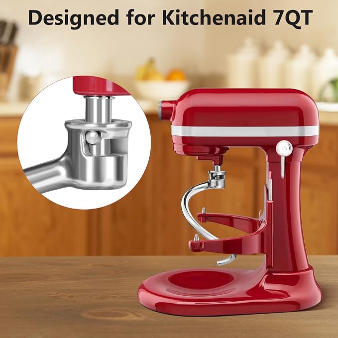 Dough Hook Replacement for KitchenAid 7QT Bowl-Lift Stand Mixers, Spiral and Stainless Steel Hook for Kitchen aid Attachment Accessories