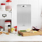 Stainless Steel Cutting Board, 3 PCS Cutting Boards for Kitchen, 304 Stainless Non Stick Chopping Cutting Board for Meat Fruit & Vegetable (15 x 11, 13x 9, 10 x 6 in)