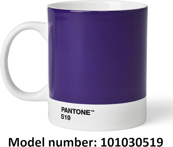 Pantone Porcelain Mugs 375 ml, Porcelain, Violet 519, 8.4 x 8.4 x 12.1 cm, 101030268