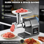 Meat Grinder Electric 3200w Digital Touch Control Commercial Heavy Duty Meat Grinder and Sausage Stuffers, Kubbe Kit for Household Use & Commercial