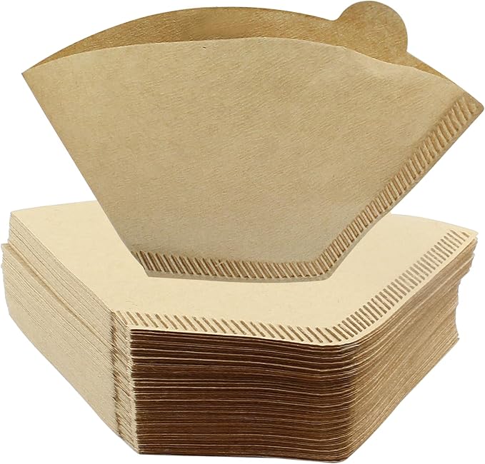 200 Count Cone Coffee Filter, #1 Natural Unbleached Cone Coffee Filter Paper fit for Drip Coffee Dripper Coffee Maker (1-2 Cup)