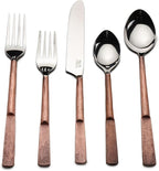 INOX Artisans Celia Copper Antique 20 Piece Flatware Set