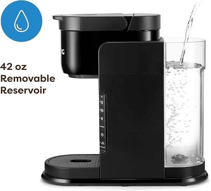 Keurig K-Express Single Serve Coffee Maker – Strong Brew Option, 42oz Reservoir, Sleek Design for Holiday Hosting & Gifting, Black