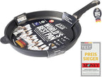 AMT Gastroguss The World´S [.] Frying pan Induction, Diameter 32 cm, Height 5 cm, cast Aluminium (Aluminium), Lotan® Non-Stick Coating for Fat-Free-Frying, AMZN-I-532-US