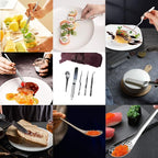 DUEBEL Professional Chef Plating Kit: 13 Piece Culinary Set with Kitchen Apron & Stainless Steel Tools for Creative Food Presentation