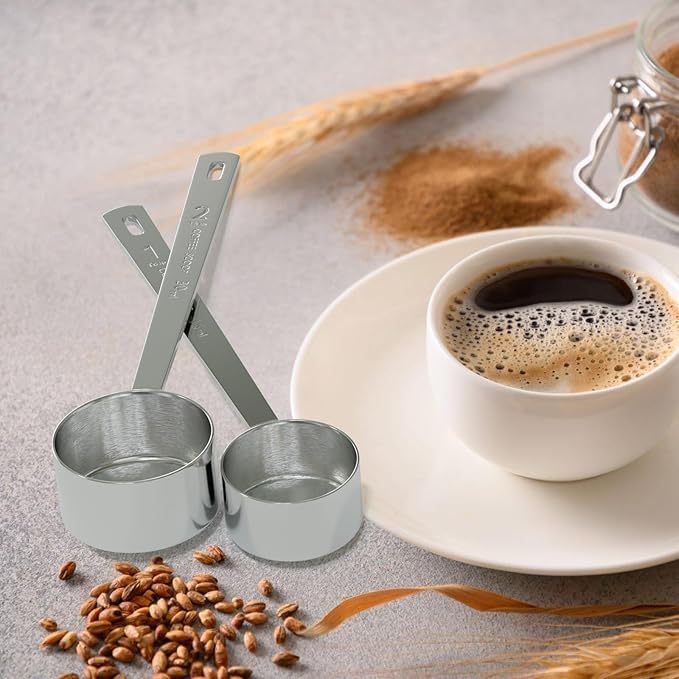 1PCS 1 Tablespoon Coffee Scoop, Long Handle Measuring Spoon, One tbsp (15ml) Stainless Steel Scooper
