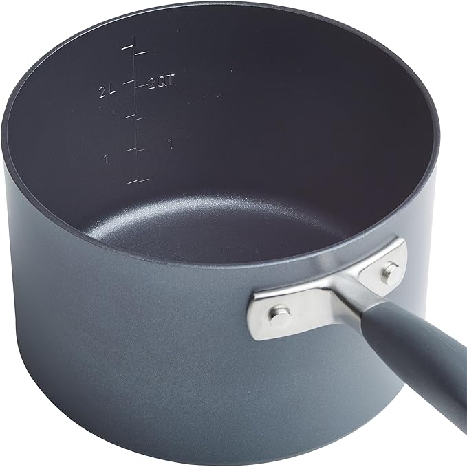 Anolon Advanced Home Hard Anodized Nonstick Cookware/Pots and Pans Set, 9 Piece - Moonstone