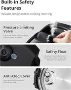 COMFEE’ Pressure Cooker 6 Quart with 13 Cooking Functions, Olla de Presion Non-Stick Pot Yogurt Maker Rice Cooker Slow Cooker Sauté Steamer, Healthy Ceramic Inner Pot