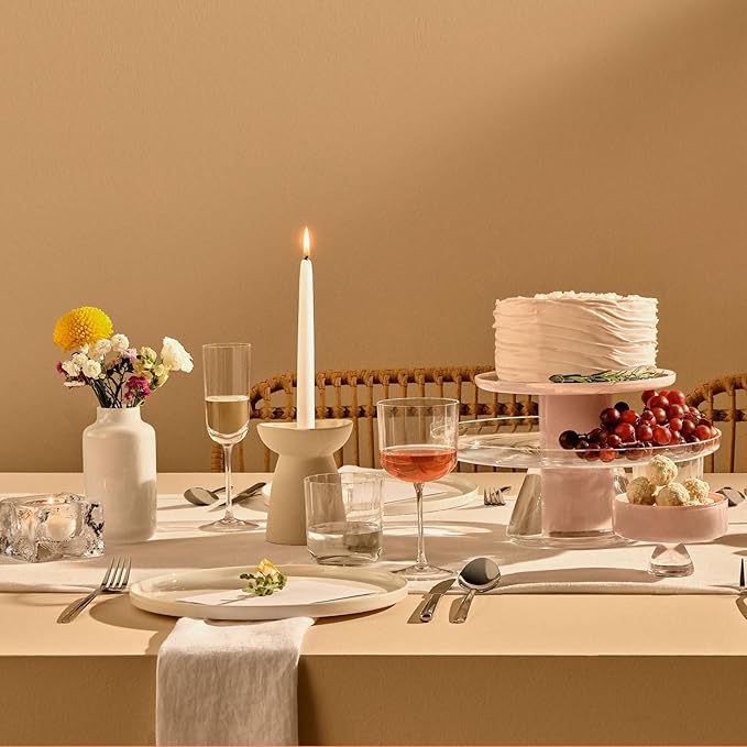 NUDE Whiskey Glasses Set of 2 – Neo 12.75 oz Lead-Free Crystal Rocks Glasses for Whisky, Scotch & Bourbon – Bevelled Edge, Flared Rim, Handmade Bar Tumblers Luxury Gift Set