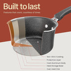 Pots and Pans Set, 22-Piece Non Stick Cookware & Bakeware Sets with Plaid Pattern, Stackable Design, Dishwasher Safe, Stain-resistant, Oven & All-Stove Safe, Tempered Glass Lid, Dark Gray