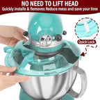 Pouring Shield for KitchenAid Tilt Head 4.5-5QT Stainless Steel (Only),Safety Pouring Shield,Splatter Guard for kitchenaid mixer bowl,Kitchen Aid Stand Mixers (Transparent Blue, for 4.5-5 QT)