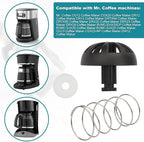 2 Pack Coffees Machine Brew Basket Bottom Spring Loaded Stopper Kits Replacement for Mr. Coffee Coffee Machine Accessory 185774-000-000 185774 000 000 112435-000-000 Hamilton 990117900 990237500