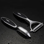 Vegetable, Apple Peelers for kitchen, Fruit, Carrot, Veggie, Potatoes Peeler, Y-Shaped and I-Shaped Stainless Steel Peelers, with Ergonomic Non-Slip Handle & Sharp Blade, Good Sturdy (2PCS)