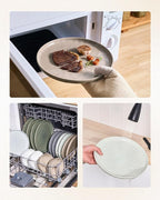 Famiware Mars Plates and Bowls Set, 12 Pieces Dinnerware Sets, Dishes Set for 4, Multi-color