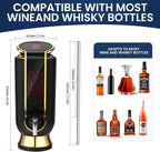 Luxurious 4-in-1 Electric Wine Aerator, Decanter, Dispenser & Vacuum Saver with LED Display - Wine Pourer Gift for Women and Wine Lovers