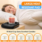 Coffee Mug Warmer - Fastest Heating & Highest Temperature, Coffee Cup Warmer for Desk Auto Shut Off, 4 Temp Settings & 1-12H Timer, Smart Electric Beverage Warmer for Coffee, Tea (Black)