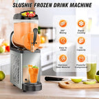 12L Commercial Slush Machine - Stainless Steel Slushie maker Frozen Drink Machine Commerical for Smoothies, Margaritas, Cocktails, Juices & Alcohol Beverages - Ideal for Bars, Cafés & Restaurants