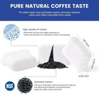 12 Pack Cuisinart Compatible Coffee Filter Replacement by Possiave - Charcoal Water Filter for Cuisinart - Fits all Cuisinart Coffee Machines