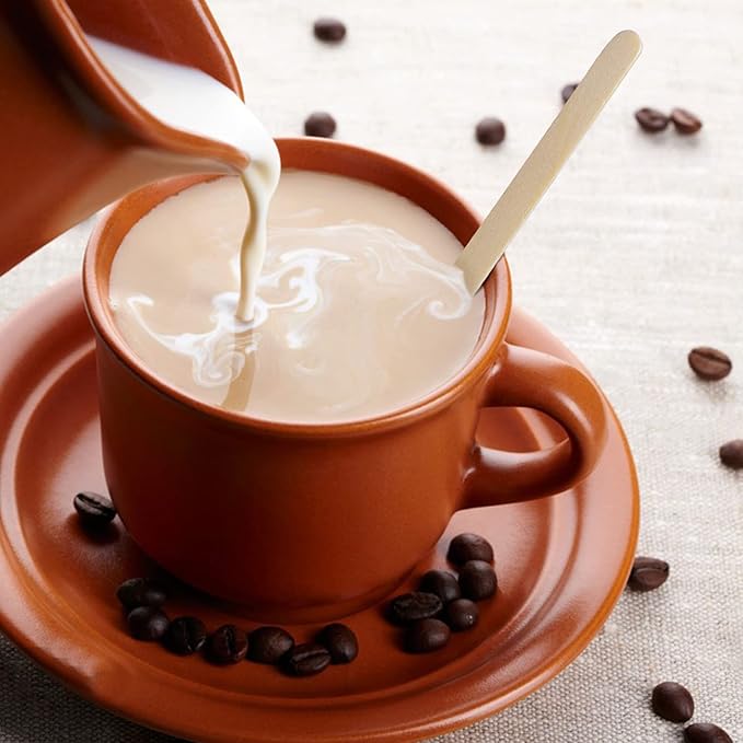 Wood Coffee Stirrers,500 Count of 7.5 Inch Disposable Biodegradable Wooden Coffee Stir Sticks,Eco-Friendly Round End Wood Stirrers,Birch Wood Beverage Stirrers for Tea,Hot Drinks