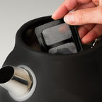 Haden Dorset 1.7 Liter Stainless Steel Electric Kettle, Hot Water Kettle with 360-Degree Base and Auto Shutoff, Black & Copper