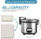 YBSVO 60-Cup (Cooked) Commercial Rice Cooker and Warmer