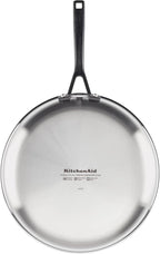 KitchenAid Stainless Steel and Nonstick Induction Frying Pans/Skillet Set