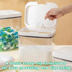 Versatile Storage Container Bin with Pop-up Lid & Scoop, Rice Flour Container Dog Cat Food Storage Container, Laundry Room Organization Household Essentials Kitchen Pantry Organizers