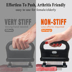 Meat Tenderizer, Meat Tenderizer Needle with Heavy-Duty Stainless Steel 48 Blades for Tenderizing Steak/Chicken Breast/Pork Chops/Beef Brisket, Detachable for Cleaning, Dishwasher Safe (Large)