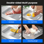 100% Pure Titanium Cutting Boards for Kitchen, Double-Sided Chopping Board for Cutting Meats, Fruits And Vegetables, Food Grade, Easy to Clean (S - 11.2 x 7.7 inch)