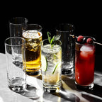 LEMONSODA Premium Highball 12oz Glass Set - Elegant Tom Collins Glasses Set of 6, 12, and 48 Tall Drinking Water Glasses - Bar Glassware for Mojito, Whiskey, Cocktail (Set of 12)