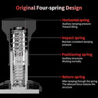 MHW-3BOMBER Espresso Tamper, 58mm-Spring-Loaded Coffee Tamper with Sound Feedback, Barista 58mm Tamper for Breville, Tamper for Espresso Machine, Flat Base YU Series, T6162F-OS