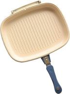 Mundial 12-Inch Take-A-Part Double Skillet – Nonstick Ceramic Coated Frying Pan for All Stovetops (Gas, Electric, Induction, Ceramic) – Dishwasher Safe with Extra Silicone Seal