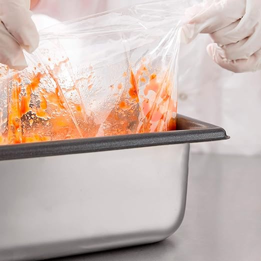 APQ Pack of 2000 Steam Table Pan Liners with Twist Tie 34 x 25 for Full Pan. Disposable Polyethylene Pan Liners 34x25. Poly Bun Pan Covers for Caterers, Cafeterias, Restaurants.