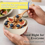 Wheat Straw Bowls, Unbreakable Small Bowls Set of 6, 10 OZ Mini Dessert Bowls for Ice Cream, Snack, Yogurt and Fruits, Microwave & Dishwasher Safe Small Bowl, Multi