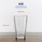 9.47 oz Highball Glasses, 6pc Water Glasses Drinking Set Thick Heavy Base, Glassware for Mojito, Juice, Milk, Mixed Drink|Dishwasher Safe